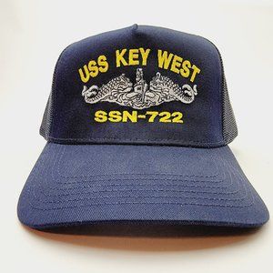 USS KEY WEST SSN-722 Direct Embroidered Baseball Hat